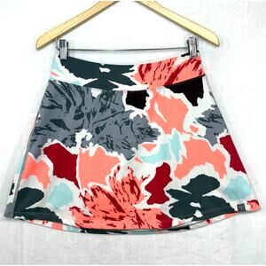 Title Nine Colorful Floral Skort - Coral, Gray, Black